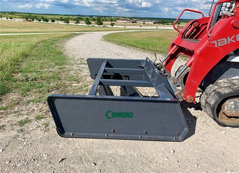 used skid steer grader blade|driveway maintainer for skid steer.